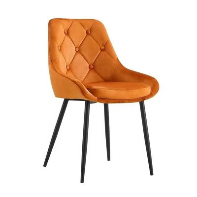 شراء أثاث غرفة المعيشة مريحة ودائمة الأقمشة كرسي طعام مخملي حجم المنتج 560 * 560 * 840mm التصنيع عبر الإنترنت