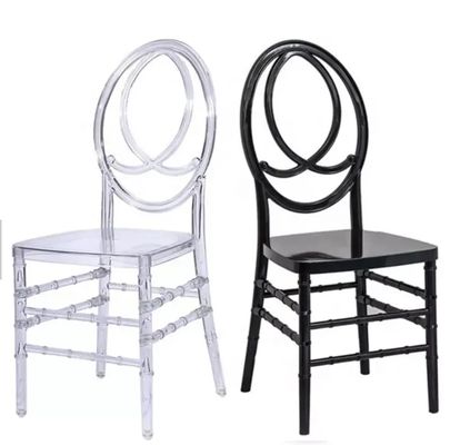 OEM الكرسي الفينيكس الراتنج الأكريليك الراتنج الأبيض الحديث Chiavari الكراسي